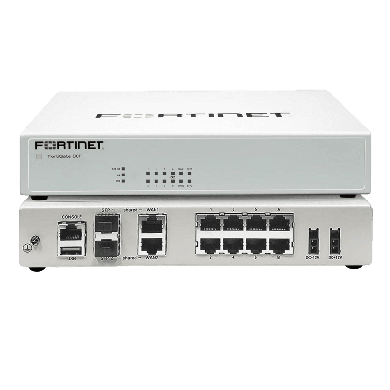 Imagem ilustrativa do firewall FortiGate 80F